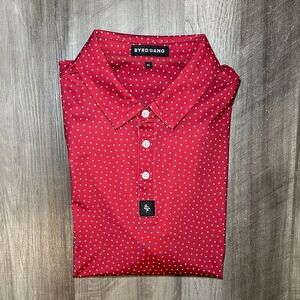 Byrd Gang Polka Dots Performance Golf Polo - XL